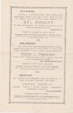 Invitatie Invitare Corul Barbatesc din Orsova Bal Mascat 1932 trilingv