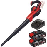 Einhell GE-UB 18/250 Li E PXC + Twinpack CB + 4514095 - Suflanta de gradina 120 m3/h + Set 2 acumulatori si incarcator Li-Ion 18 V 2.5 Ah