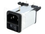 Conector Alimentare AC Soclu 1A 250VAC IEC 60320