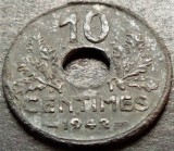 Moneda istorica 10 CENTIMES - FRANTA, anul 1942 * cod 5032 B = ERORI de BATERE, Europa, Zinc