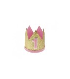 Coronita roz pentru petrecere 1st Birthday (1 AN)