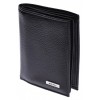 Portofel barbati din piele naturala, negru, 9 x 13 cm, 575N, NANO BELT