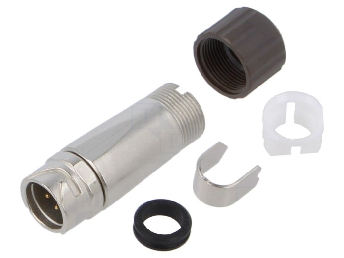 Conector circular LF 4 pini pe cablu tată