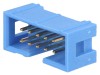 Conector Soclu IDC Tata TE Connectivity 10 Pini Aurit Pas 2.54mm Montare THT Albastru