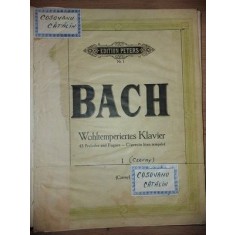 PARTITURA Bach- Wohltemperiertes Klavier