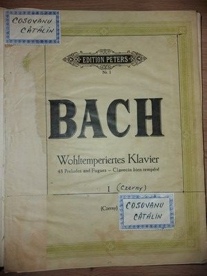 PARTITURA Bach- Wohltemperiertes Klavier foto