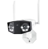Camera IP exterior Reolink Duo 2 WiFi 4K 8MP, 180&deg;, detectie inteligenta
