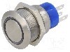 Intrerupator anti-vandalism, (ON)-ON, &Oslash;19mm, C&amp;K, ATP19-SL1-512-B0SA-03Q