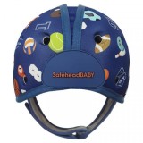 Casca protectie bebelusi cu spuma flexibila, ultrausoara, reglabila, 7-24 luni, albastra, SafeHead Baby Sporty, SHB004 Children SafetyCare