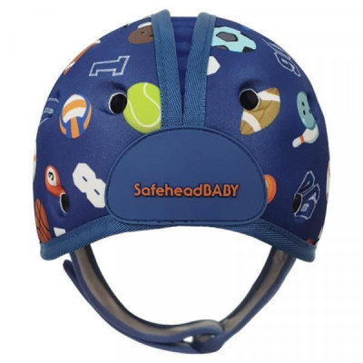 Casca protectie bebelusi cu spuma flexibila, ultrausoara, reglabila, 7-24 luni, albastra, SafeHead Baby Sporty, SHB004 Children SafetyCare foto