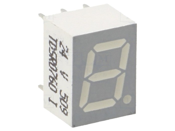 Afișaj LED 7 Segmente 7mm Roșu Catodic
