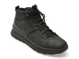 Ghete GEOX negre, U56HMC, din piele naturala