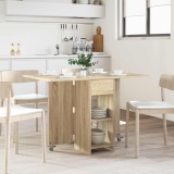 vidaXL Masă de dining 115 x 70 x 75 cm Lemn prelucrat Stejar Sonoma 8006031