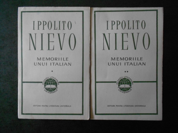 IPPOLITO NIEVO - MEMORIILE UNUI ITALIAN 2 volume