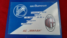 program Levski Sofia - A C Milan foto