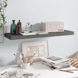 VidaXL Raft de perete suspendat, gri extralucios, 80x23,5x3,8 cm, MDF