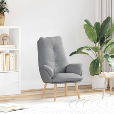 vidaXL Fotoliu de relaxare Gri deschis 69 x 74 x 93 cm țesătură 42001850