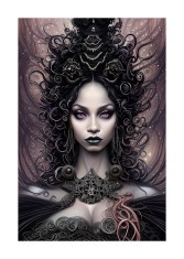 Sticker decorativ, Printesa Noptii, Roz, 85 cm, 6469ST foto