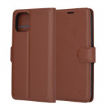 Cumpara ieftin Husa pentru iPhone 12, Techsuit Leather Folio, Brown