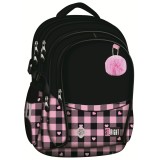 Ghiozdan ST.Right, colectia Pink Checkered, BP01, impermeabil, 43x32x21 cm