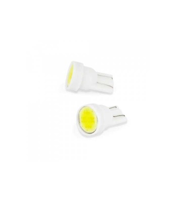 Bec LED Pozitie 12V 1W COB 18 chipuri T10 5W5 90lm 2buc set Carguard foto
