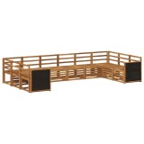 vidaXL Set canapea sectională 7 pcs natural Lemn Solid de Acacia 3384880