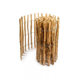 Gard de gradina din lemn de alun, distantat 4-6 cm, 500x100 cm, Artool