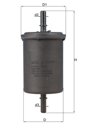 MAHLE KL 416/1 filtru combustibil foto