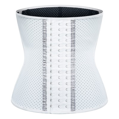R829-182 Corset brau modelator din latex cu perforatii foto