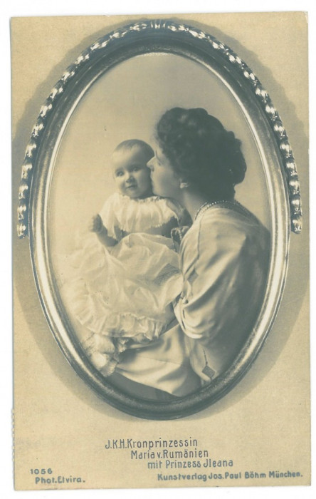 4384 - Regina MARIA, Queen MARY &amp; Princess ILEANA - old postcard - used - 1915