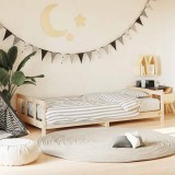 vidaXL Cadru de pat pentru copii, 90x190 cm, lemn masiv de pin 834432