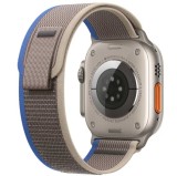 Curea pentru Apple Watch Trail Loop &ndash; Albastru/Gri &ndash; Țesătură Nailon &ndash; Reglaj