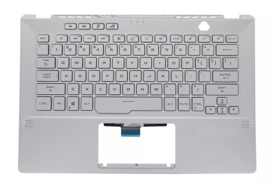 Carcasa superioara cu tastatura palmrest Asus, ROG Zephyrus G14 GA401I, GA401IH, GA401IHR, GA401II, GA401IU, GA401IV, 90NR03F2-R31US2, 6053B1788221, G foto