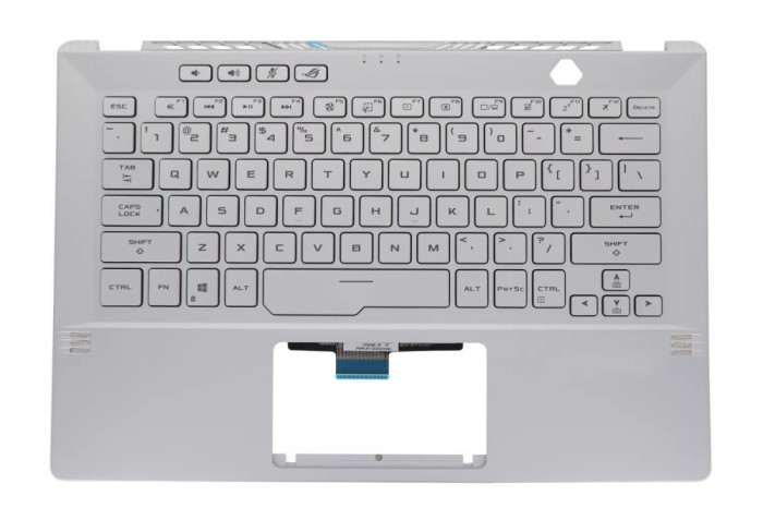 Carcasa superioara cu tastatura palmrest Asus, ROG Zephyrus G14 GA401I, GA401IH, GA401IHR, GA401II, GA401IU, GA401IV, 90NR03F2-R31US2, 6053B1788221, G
