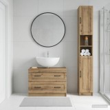 Cumpara ieftin Set de dulapuri pentru baie, 2 piese UTRECHT Stejar Artizanal