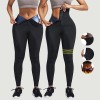 Jambiere Fitness NYTRO Shappies XXL Efect Sauna Modelare Corp Talie Inalta Neopren Negru