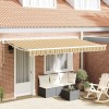 VidaXL Material de &Icirc;nlocuire pentru Marchiză pentru cadru de 4x2 m cu design multicolor &icirc;n dungi