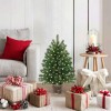 Brad de Crăciun artificial cu 150 LED Verde 65 cm PE și PVC