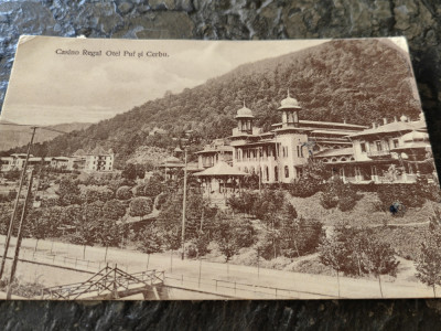 Carte postala Casino Regal, Hotel Puf si Cerbu, circulata, 1912 foto