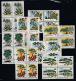 Rwanda 1979 Trees x 4 in block Mi.984-991 MNH DA.004