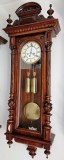 Ceas de perete cu pendul si 2 greutati Gustav Becker