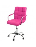 Scaun birou copii OFF 328, inaltime ajustabila, rotativ, cu brate, piele ecologica, 65 kg