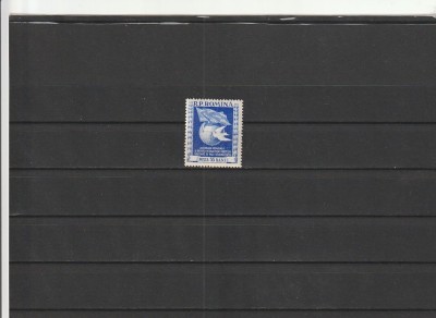 ROMANIA 1955 LP 384 ADUNAREA MONDIALA PENTRU PACE HELSINKI MNH NESTAMPILAT foto