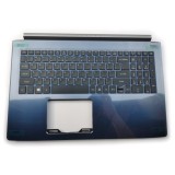 Carcasa superioara cu tastatura palmrest Laptop, Acer, Aspire 5 A515-41G, 6B.GZ7N2.001, 6BGZ7N2001, AM20X000D50, iluminata, albastra, layout US