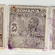 Romania 1920 Timbru Statistic 3 valori