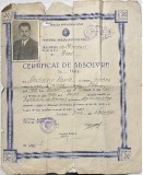1950 Universitate de Minereuri / Institutul din Brad, jud Hunedoara, Certificat de absolvire ptr Vasile Andreescu din Craiova Dolj / istorie educatie