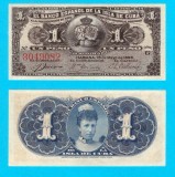 Cuba (p#47) 1 Peso 1896 UNC &#039;Pre-Republică&#039; serie: 3049082 Banco Espa&ntilde;ol de la Isla de Cuba