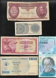Set 5 bancnote de prin lume adunate (cele din imagini) #305, Africa