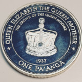 783 Tonga 50 seniti 1996 The Queen Mother km 203 argint, Australia si Oceania