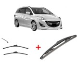 Cumpara ieftin Set 3 stergatoare MAZDA 5 (CW) 2010, pentru parbriz si luneta, Valeo Silencio